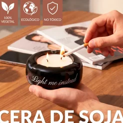 Vela multiusos “Light me instead” – tabaco y miel