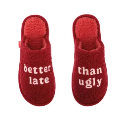 Zapatillas “Better late than ugly” rojo