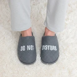 Zapatillas “Do not disturb” gris