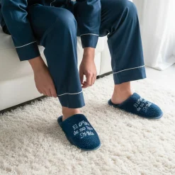Zapatillas “El placer de no hacer nada” azul