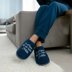 Zapatillas “El placer de no hacer nada” azul