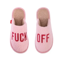 Zapatillas “Fuck off” rosa