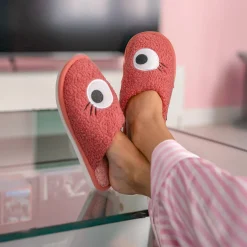 Zapatillas “Ojos” rosa